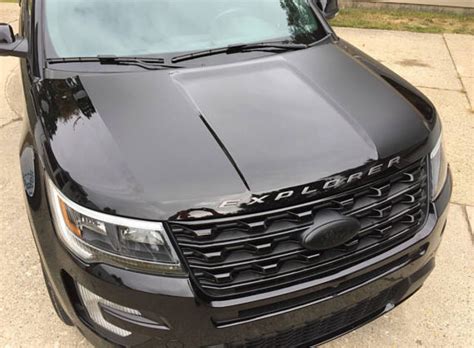 open hood ford explorer|ford explorer hood stripes.